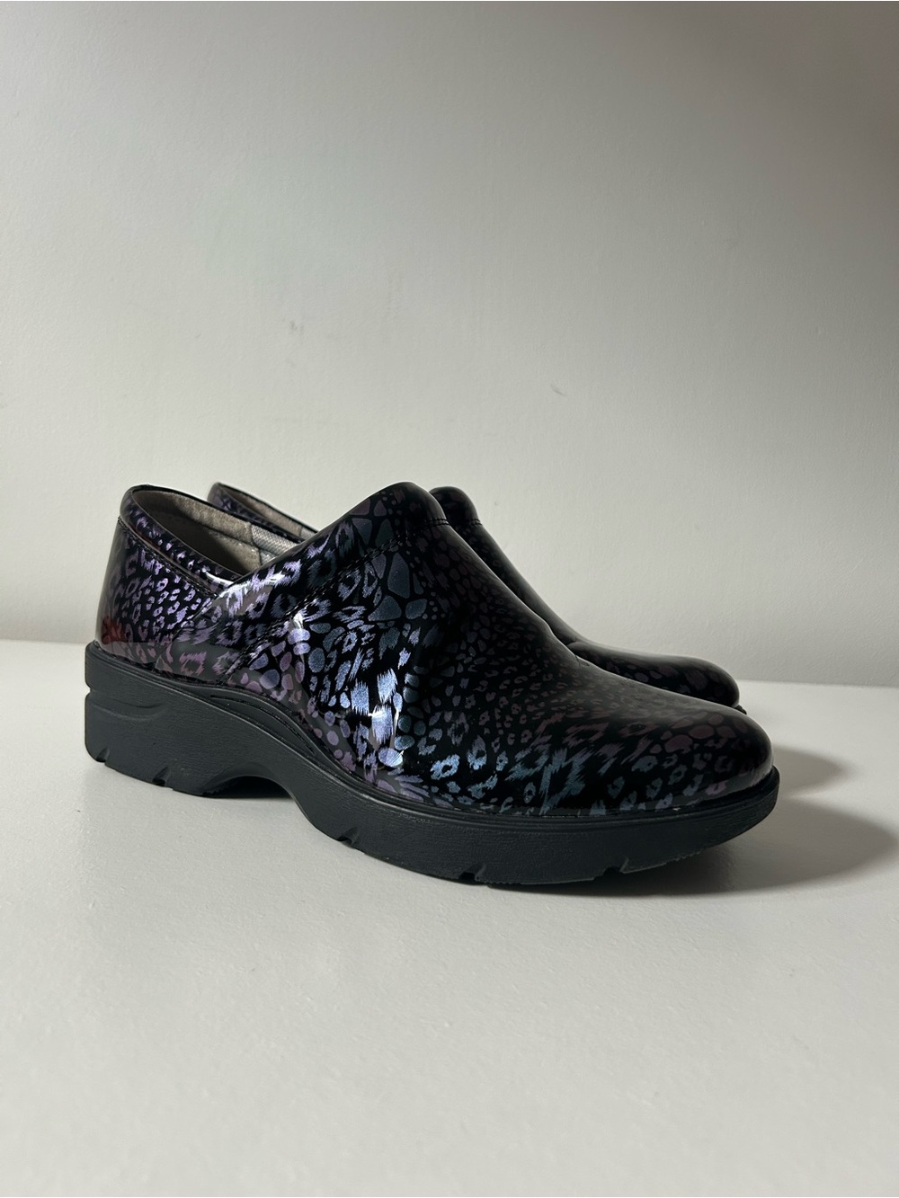Align Black/Purple Animal Print Slip-On Comfort Casual Shoes